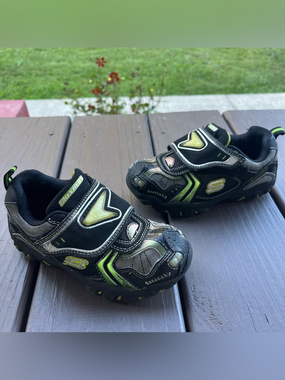 Skechers 2015 Toddler Boys 11 Luminators Spaceship Sneakers Shoes Alien